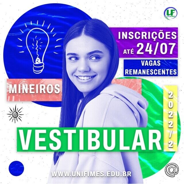 Vestibular UNIFIMES 2022-2 – Mineiros (Vagas Remanescentes)
